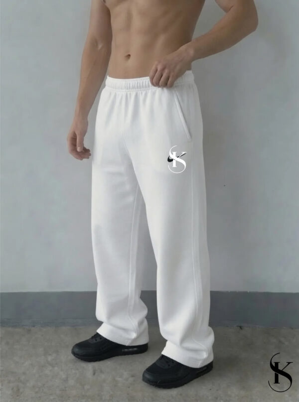 Premium 300+GSM Wide Leg Trouser - White